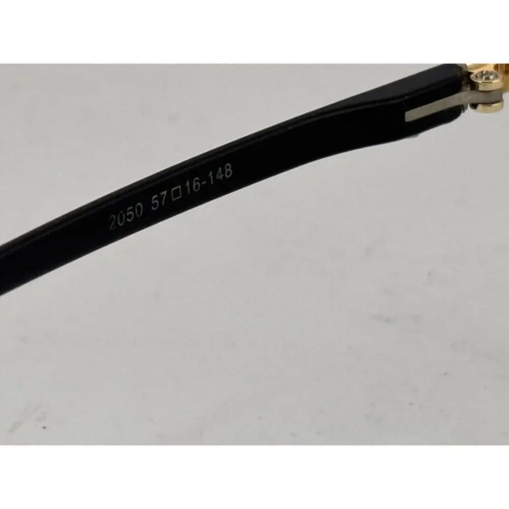 INCLINE - 2050 57-16-148 C4 Black & Gold Half Rim Eyeglass Frames - Picture 5 of 8